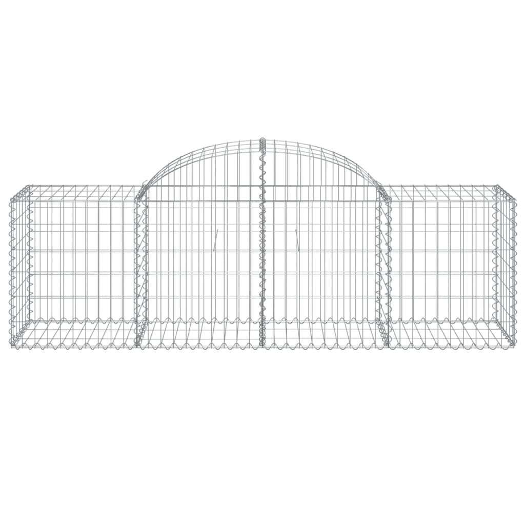 vidaXL Kaarevat kivikorit 6 kpl 200x50x60/80 cm galvanoitu rauta hinta ja tiedot | Aidat ja tarvikkeet | hobbyhall.fi