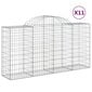 vidaXL Kaarevat kivikorit 11 kpl 200x50x100/120 cm galvanoitu rauta hinta ja tiedot | Aidat ja tarvikkeet | hobbyhall.fi