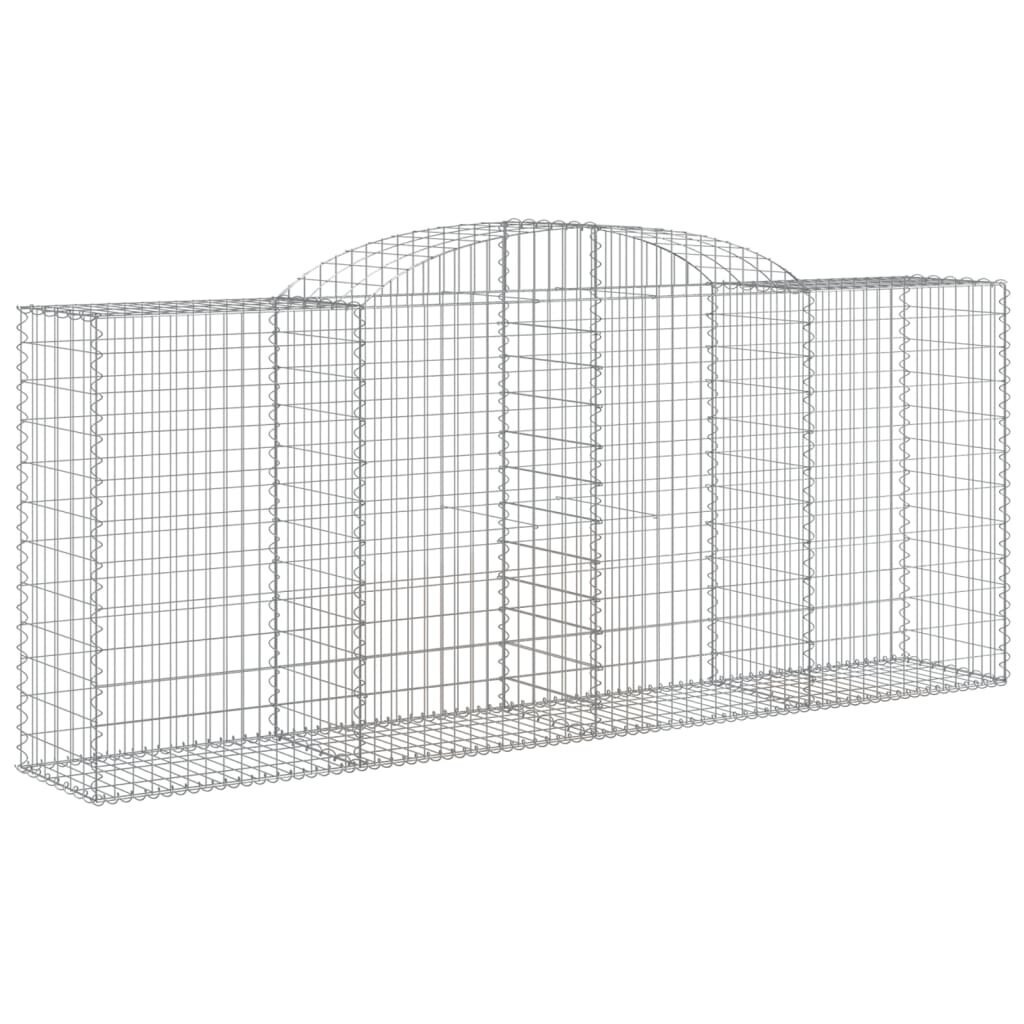 vidaXL Kaarevat kivikorit 6 kpl 300x50x120/140 cm galvanoitu rauta hinta ja tiedot | Aidat ja tarvikkeet | hobbyhall.fi