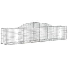 vidaXL Kaarevat kivikorit 9 kpl 300x50x60/80 cm galvanoitu rauta hinta ja tiedot | Aidat ja tarvikkeet | hobbyhall.fi