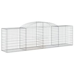 vidaXL Kaarevat kivikorit 9 kpl 300x50x80/100 cm galvanoitu rauta hinta ja tiedot | Aidat ja tarvikkeet | hobbyhall.fi