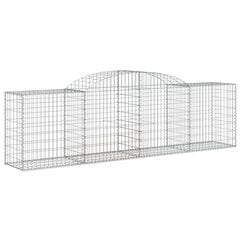 vidaXL Kaarevat kivikorit 20 kpl 300x50x80/100 cm galvanoitu rauta hinta ja tiedot | Aidat ja tarvikkeet | hobbyhall.fi