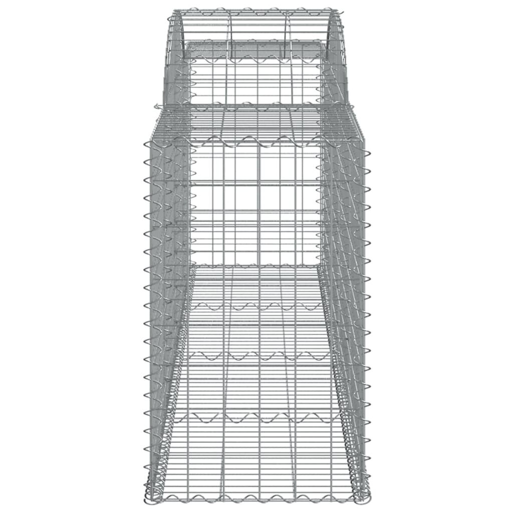 vidaXL Kaarevat kivikorit 20 kpl 300x50x80/100 cm galvanoitu rauta hinta ja tiedot | Aidat ja tarvikkeet | hobbyhall.fi