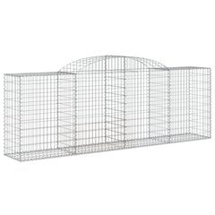 vidaXL Kaarevat kivikorit 5 kpl 300x50x100/120 cm galvanoitu rauta hinta ja tiedot | Aidat ja tarvikkeet | hobbyhall.fi