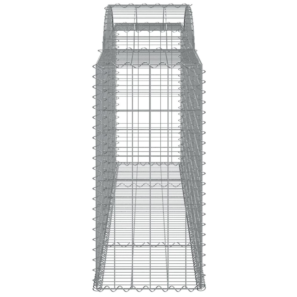 vidaXL Kaarevat kivikorit 6 kpl 300x50x100/120 cm galvanoitu rauta hinta ja tiedot | Aidat ja tarvikkeet | hobbyhall.fi