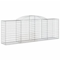 vidaXL Kaarevat kivikorit 10 kpl 300x50x100/120 cm galvanoitu rauta hinta ja tiedot | Aidat ja tarvikkeet | hobbyhall.fi