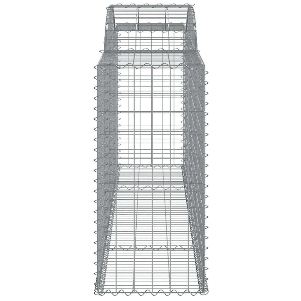 vidaXL Kaarevat kivikorit 8 kpl 300x50x100/120 cm galvanoitu rauta hinta ja tiedot | Aidat ja tarvikkeet | hobbyhall.fi