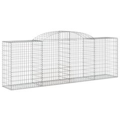 vidaXL Kaarevat kivikorit 11 kpl 300x50x100/120 cm galvanoitu rauta hinta ja tiedot | Aidat ja tarvikkeet | hobbyhall.fi