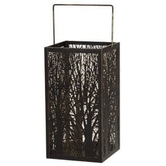 Lyhty 4Living Forest musta 18x18x34 cm hinta ja tiedot | 4living Retkeily | hobbyhall.fi