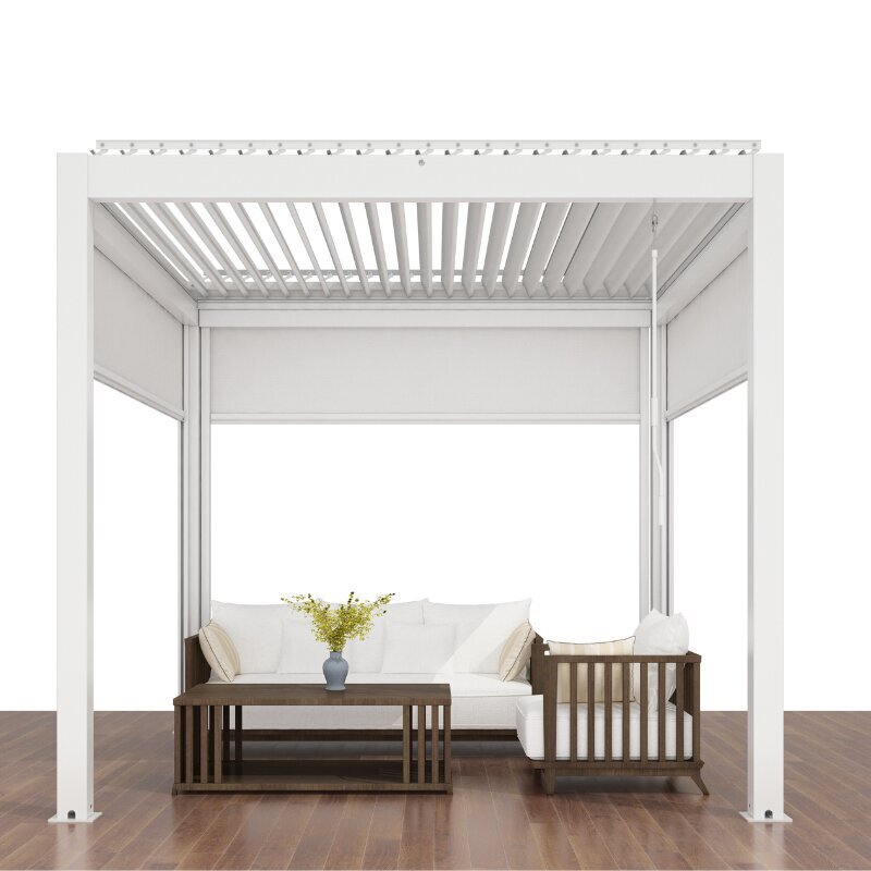 Sky Pergola sivuverho, 3m, valkoinen hinta ja tiedot | Puutarhapaviljongit | hobbyhall.fi