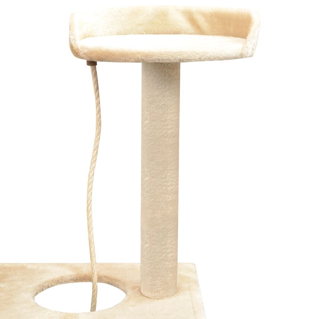 vidaXL Kissan raapimispuu sisal-pylväillä 150 cm Beige hinta ja tiedot | Raapimispuut ja kiipeilypuut | hobbyhall.fi