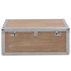 vidaXL Säilytyslaatikko täysi kuusipuu 91x52x40 cm ruskea hinta ja tiedot | Säilytyslaatikot ja -korit | hobbyhall.fi