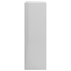 vidaXL Kirjahylly korkeakiilto valkoinen 60x24x74,5 cm tekninen puu hinta ja tiedot | Hyllyt | hobbyhall.fi