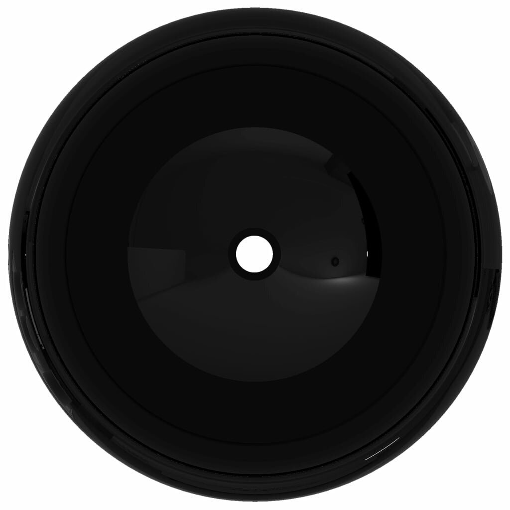 vidaXL Keraaminen pesuallas pyöreä musta 40x15 cm hinta ja tiedot | Pesualtaat | hobbyhall.fi