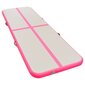 vidaXL Puhallettava voimistelumatto pumpulla 300x100x10 cm PVC pinkki hinta ja tiedot | Ilmapatjat | hobbyhall.fi