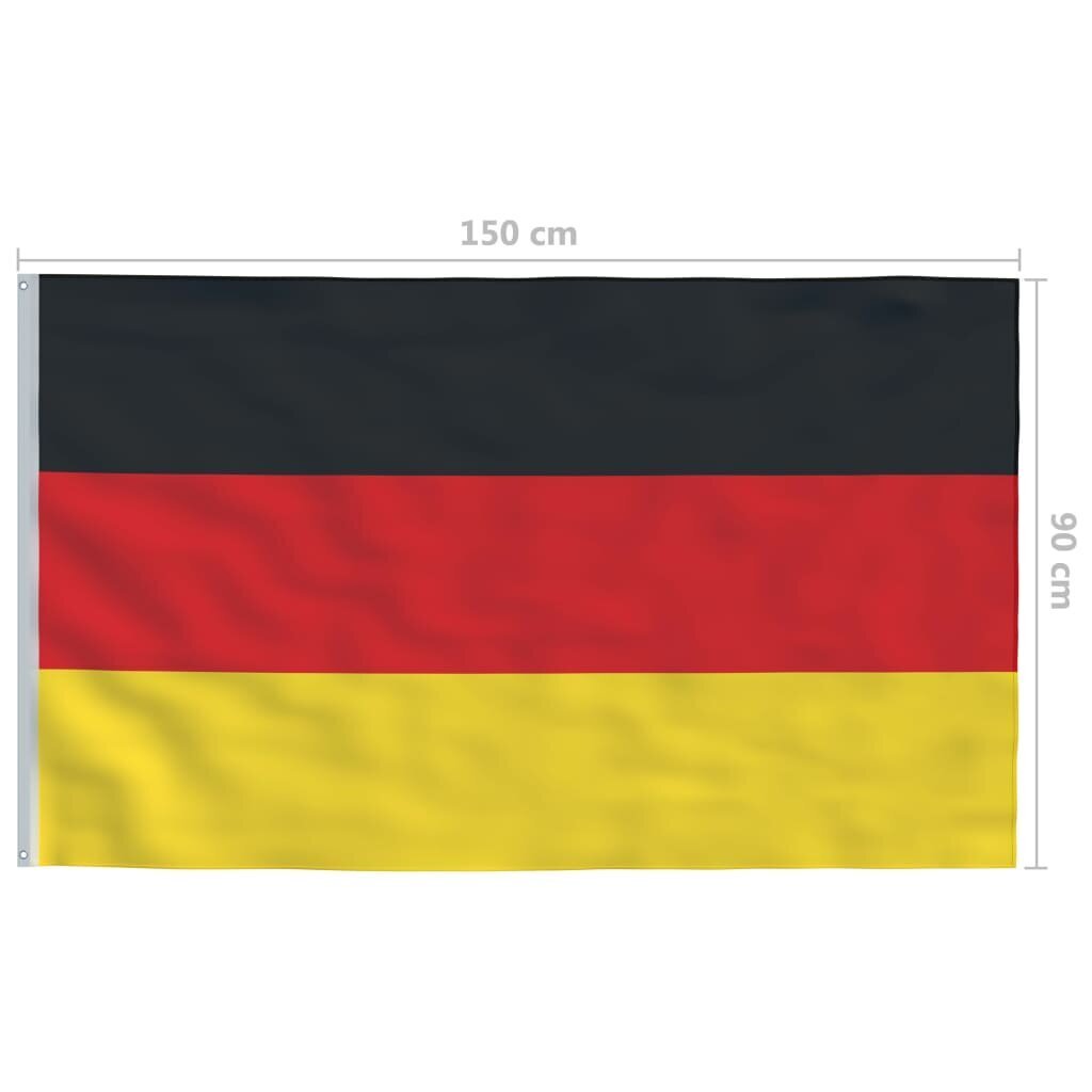 vidaXL Saksan lippu 90x150 cm hinta ja tiedot | Puutarhakoristeet | hobbyhall.fi