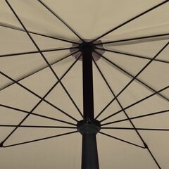 vidaXL Puutarhan Aurinkovarjo tangolla 200x130 cm harmaanruskea hinta ja tiedot | Aurinkovarjot ja markiisit | hobbyhall.fi