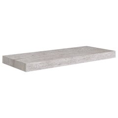 vidaXL Kelluva seinähylly betoninharmaa 60x23,5x3,8 cm MDF hinta ja tiedot | Hyllyt | hobbyhall.fi