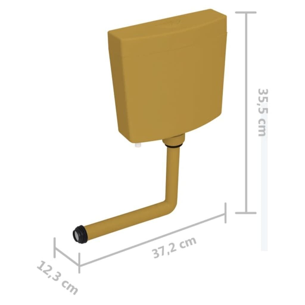 vidaXL WC Vesisäiliö alapuolisella veden tulolla 3/6 l curry hinta ja tiedot | WC-istuimen lisätarvikkeet | hobbyhall.fi