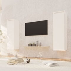 vidaXL Seinäkaapit 2 kpl valkoinen 30x30x100 cm täysi mänty hinta ja tiedot | Hyllyt | hobbyhall.fi