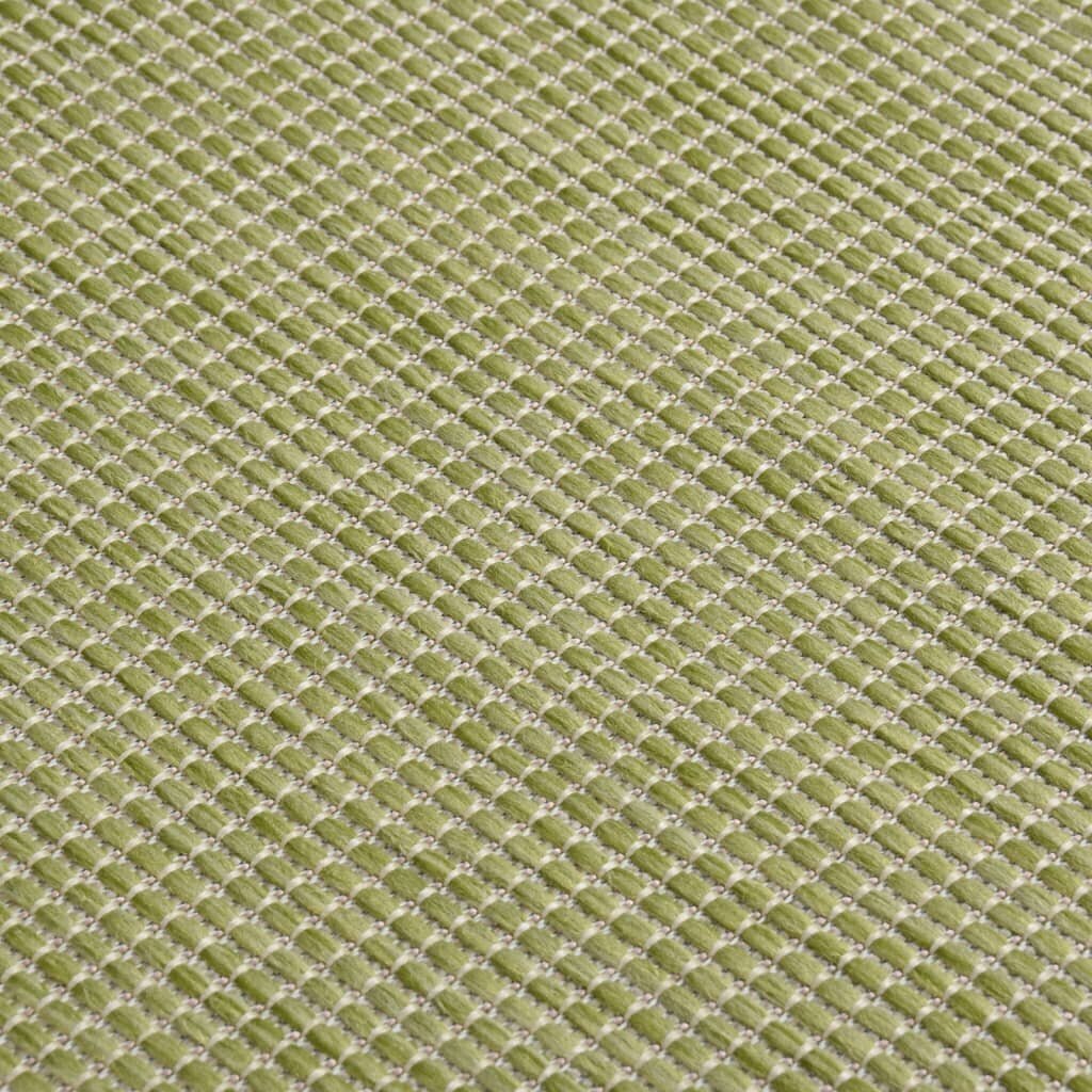 vidaXL Ulkomatto Flatweave 200x280 cm vihreä hinta ja tiedot | Isot matot | hobbyhall.fi