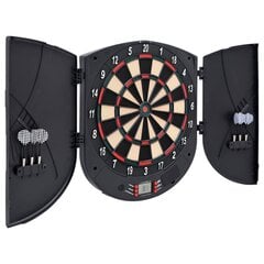 vidaXL Elektroninen tikkataulu tikoilla musta polypropeeni hinta ja tiedot | Darts | hobbyhall.fi