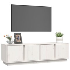 vidaXL TV-taso valkoinen 140x40x40 cm täysi mänty hinta ja tiedot | TV-tasot | hobbyhall.fi