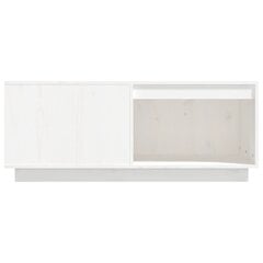 vidaXL Sohvapöytä valkoinen 100x101x40,5 cm täysi mänty hinta ja tiedot | Sohvapöydät | hobbyhall.fi