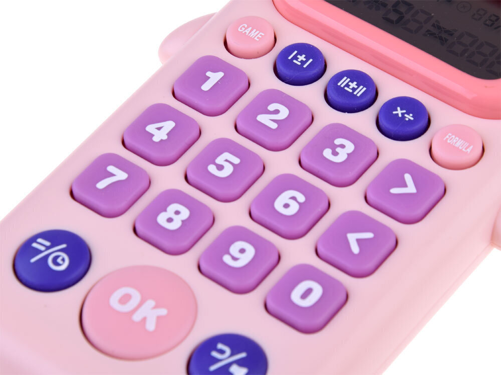 Taskutietokone matikkapelejä varten, vaaleanpunainen hinta ja tiedot | Kehittävät lelut | hobbyhall.fi