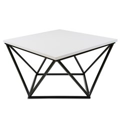 Sohvapöytä Curved 60 cm mustavalkoinen hinta ja tiedot | Sohvapöydät | hobbyhall.fi