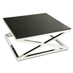 Saliba Silver Black 100 cm sohvapöytä hinta ja tiedot | Sohvapöydät | hobbyhall.fi