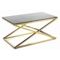 Saliba Gold Black sohvapöytä 90 cm hinta ja tiedot | Sohvapöydät | hobbyhall.fi