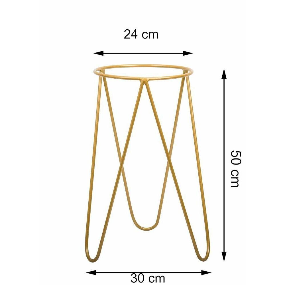 Kultainen moderni kukkapenkki Loft 50cm hinta ja tiedot | Kukkatelineet ja kukkapöydät | hobbyhall.fi