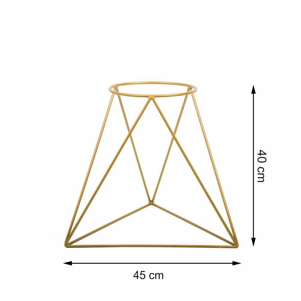 Kolmikulmainen seisova kukkapenkki 40 cm kultainen hinta ja tiedot | Kukkatelineet ja kukkapöydät | hobbyhall.fi