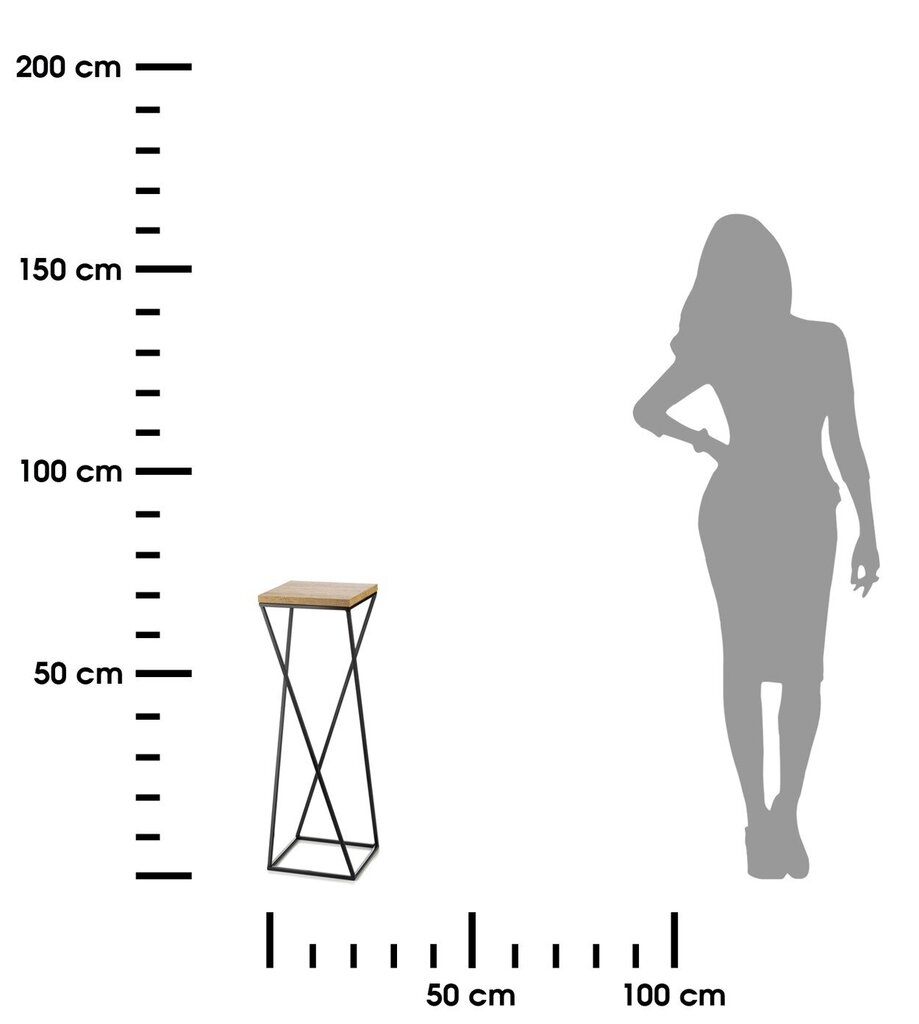 Kukkapenkki 70 cm LOFT-päällä hinta ja tiedot | Kukkatelineet ja kukkapöydät | hobbyhall.fi