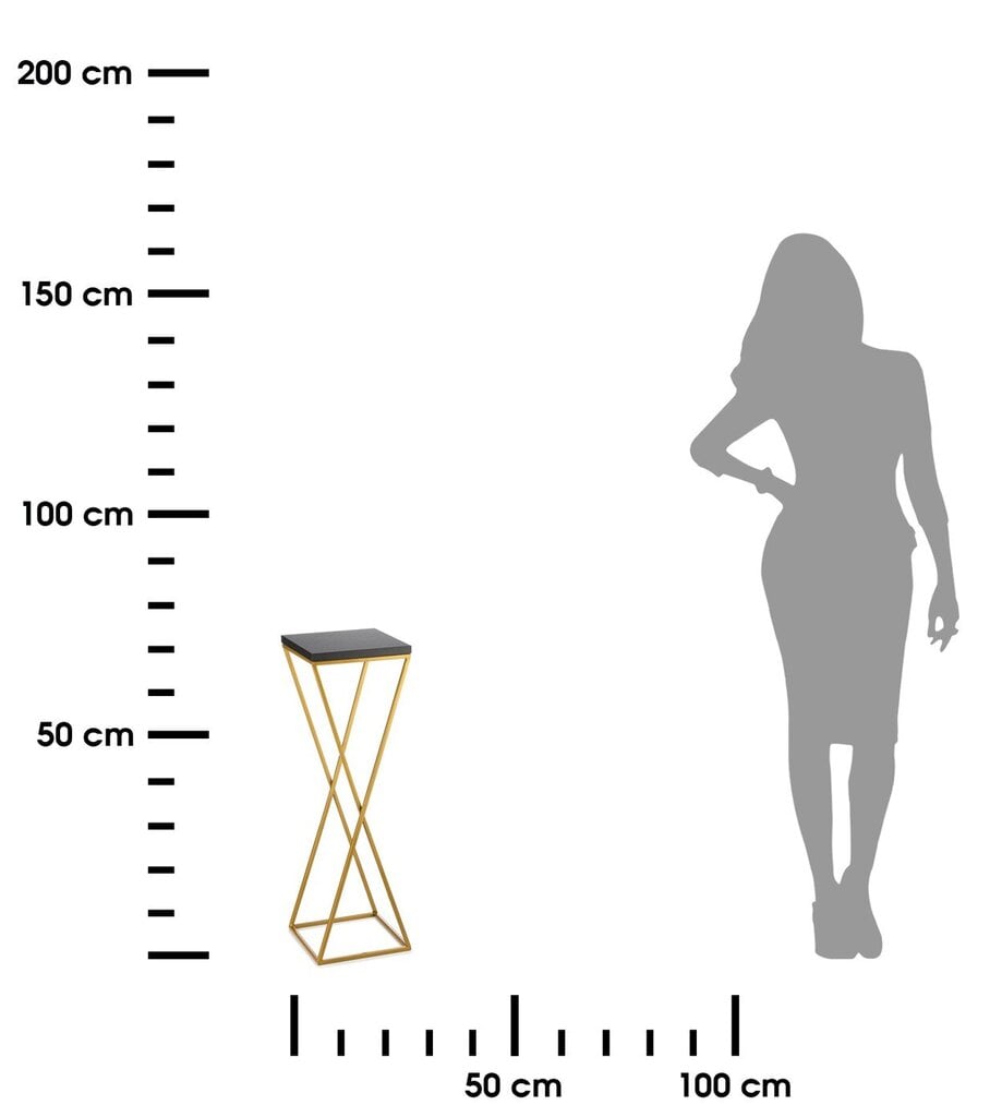 Kukkapenkki 70 cm musta yläosa LOFT hinta ja tiedot | Kukkatelineet ja kukkapöydät | hobbyhall.fi