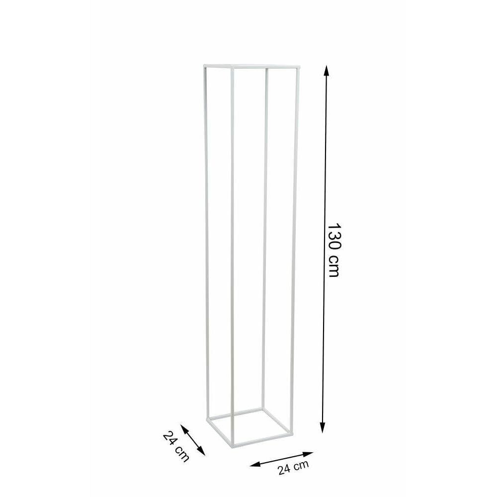 Valkoinen moderni seisova kukkapenkki 130 cm hinta ja tiedot | Kukkatelineet ja kukkapöydät | hobbyhall.fi