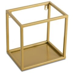 Seinälle ripustettava hylly metalli kultainen 20 cm hinta ja tiedot | Hyllyt | hobbyhall.fi