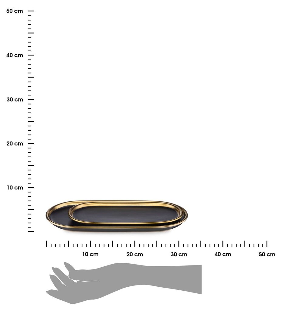 Lovia Musta koristetarjottimen setti hinta ja tiedot | Astiat | hobbyhall.fi