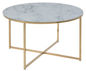 Falchetto Gold Marble 80 cm pöytä hinta ja tiedot | Sohvapöydät | hobbyhall.fi
