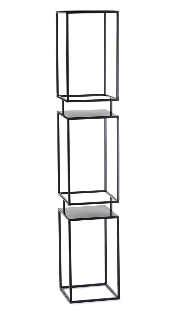 Musta metallinen kukkateline pinottu 134 cm LOFT hinta ja tiedot | Kukkatelineet ja kukkapöydät | hobbyhall.fi