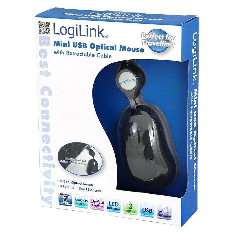 LogiLink ID0016, musta hinta ja tiedot | Hiiret | hobbyhall.fi