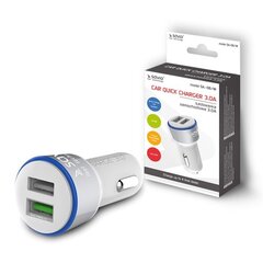 Autolaturi puhelimelle Savio SA-06 2 x USB, valkoinen hinta ja tiedot | Savio Puhelimet, älylaitteet ja kamerat | hobbyhall.fi