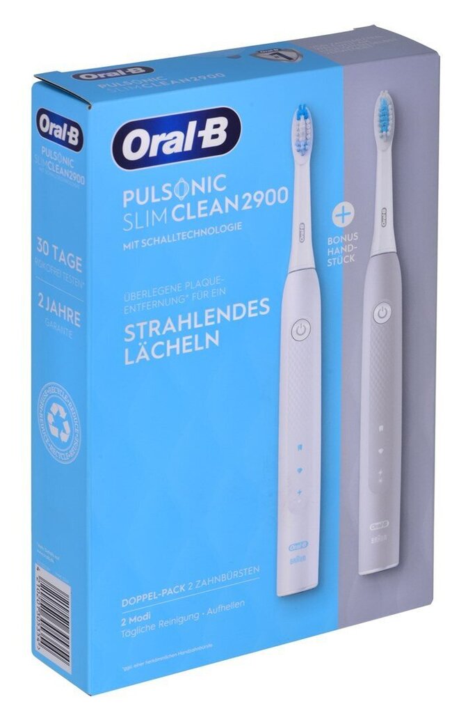 Oral-B Pulsonic Slim Clean 2900 hinta ja tiedot | Sähköhammasharjat | hobbyhall.fi