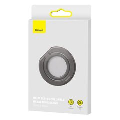 Puhelinteline Baseus Halo magnetic ring holder phone stand gray (SUCH000013) hinta ja tiedot | Puhelintelineet | hobbyhall.fi