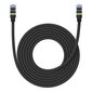Punottu verkkokaapeli cat.7 Baseus Ethernet RJ45, 10Gbps, 5m (musta) hinta ja tiedot | Kaapelit ja adapterit | hobbyhall.fi