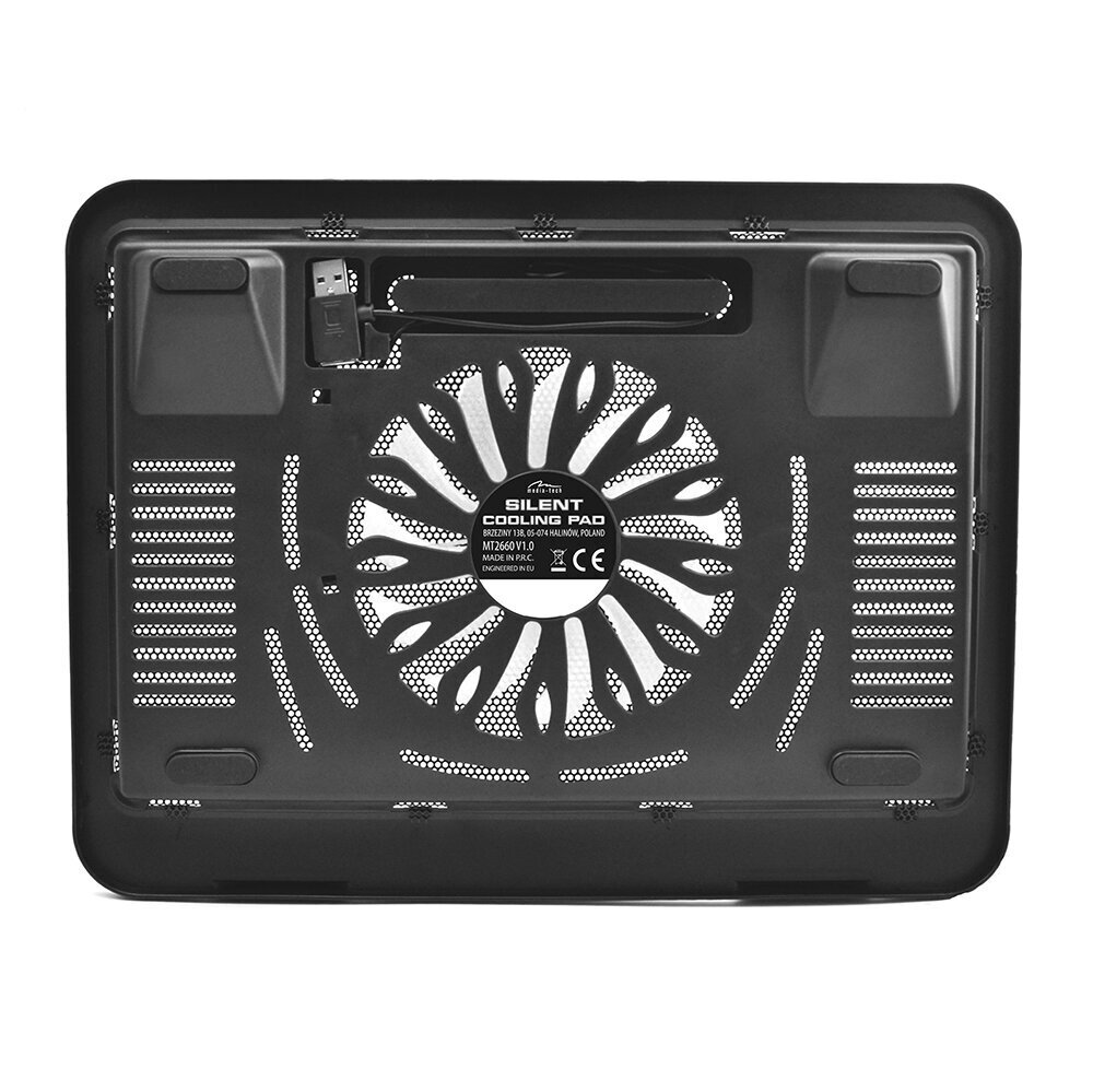 Jäähdytysmatto kannettavalle tietokoneelle Media Technology Silent Cooling Pad MT2660 hinta ja tiedot | Kannettavien tietokoneiden lisätarvikkeet | hobbyhall.fi