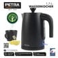 Vedenkeitin Petra PT5632MBLKVDE 3KW, matte black hinta ja tiedot | Vedenkeittimet | hobbyhall.fi