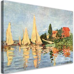 Kankaalle maalaus, Claude Monet, Regatta Argenteuil City hinta ja tiedot | Taulut | hobbyhall.fi