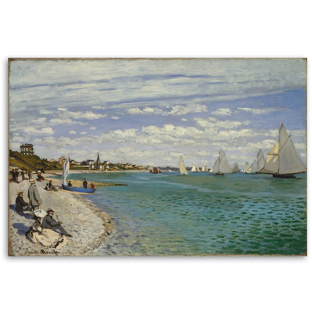 Kankaalle maalaus, Claude Monet, regatta Sainnessa hinta ja tiedot | Taulut | hobbyhall.fi